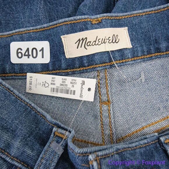 NEW Madewell Perfect Vintage Straight Jean in Mayfield Wash, NG251, 26 - Picture 12 of 16